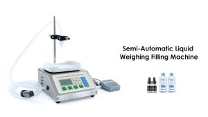 ZONESUN Liquid Weighing And Filling Machine ZS-DP611W Semi Automatic Juice Milk Vinegar Water Bottle Filler Cosmetics Essence