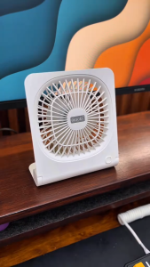 AOKI Kipas Angin Portable 4 Inci – Baterai dapat diganti Motor Brushless Baterai Tahan Lama Angin Kuat