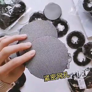 Hairnet Tebal Ikat Karet Rambut Jaring Polos Hitam Wanita / Harnet Pembungkus Sanggul / Ballerina Bun