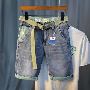 Quần Short Denim Nam Mùa Hè Mỏng Cao Cấp Cỡ Lớn Quần Dài Năm Mảnh Rộng Rãi Ống Đứng