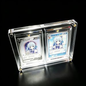 Takara Tomy | PTCG Display stand Polaroid picture frame 35PT Extra Thick Pokemon Yu Gi Oh Card shot extra Action Stuck brick-2 Slots