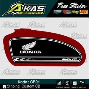 Striping CB variasi Sticker CB minimalis HOLOGRAM Murah Kode CB01