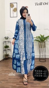 gamis twill rempel cap malaman terbaru khas pekalongan