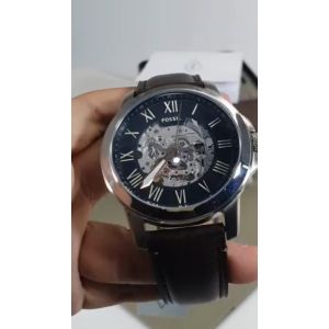[Promo] Jam Tangan Pria FS ME3100 / ME 3100 Grant Black Skeleton Dial Brown Leather Strap Automatic Original Garansi 2 Tahun [✔COD][100% Authentic]