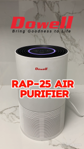 Dowell Air Purifier GoPure RAP-25 25 sq. m 5 Stage Highly Efficient Purification Removes 99.95% PM  UV lamp Sterilization Active Carbon Filter Pre Filter and Ionizer Air Purifier for Room Air Purfier with Hepa Filter