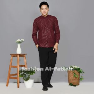 koko sultan premium baju kemko pria bahan adem kemeja koko lengan panjang