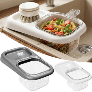 Kitchen Sink Filter Rack / Suction Cup Food Catcher Basket / Detachable Separating Strainer Basket / for Leftover Food Tea Residue Filtering