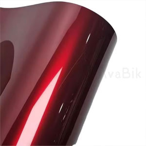 30CM Premium PET High Glossy Liquid Metallic Dragon Blood Red Vinyl Wrap Film Car Motorcycle Air Release Car Change Color Film