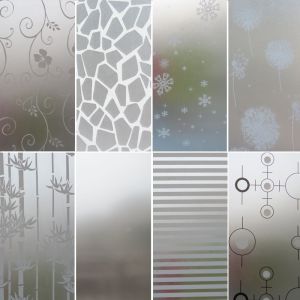 Decal dán kính mờ hoa văn nhám size 45x200cm giấy dán kính chống nhìn trộm cho cửa sổ phòng tắm vách ngăn phòng