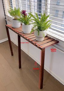 Corrosion Resistant Wooden Balcony Flower Stand Floor-standing Type