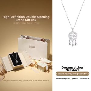 YINNUANNUAN | Pure Silver Dream Catcher Necklace