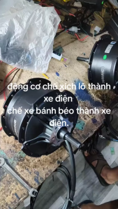 Động cơ xe điện chuyển xe đạp thể thao bánh béo xe fatbike -thành xe điệnxe  trợ lực điện