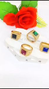 CINCIN COWO TITANIUM DESAIN KOTAK COLLOR FASHION ANTI KARAT DAN ANTI LUNTUR (COD)