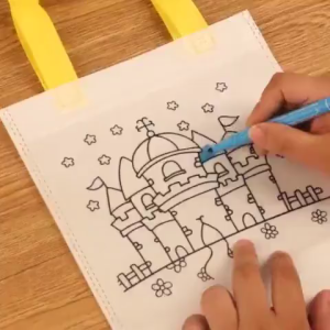 Diy Graffiti Bag Loot Bags For Birthday Souvenir Giveaways For Kids Diy Coloring Bag Painting Non-wo