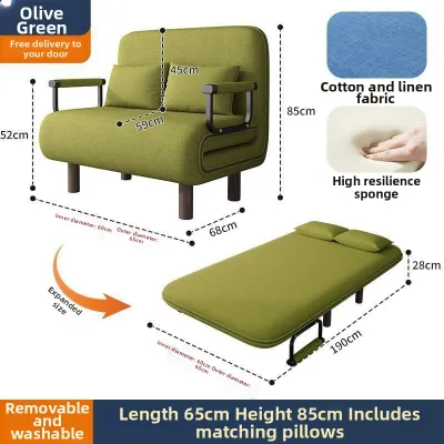 Pocheng | Foldable Dual-use Sofa Bed for Living Room Bedroom