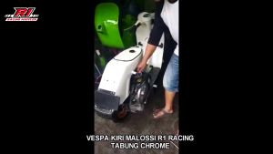 Knalpot Malossi Vespa Buang Kiri Racing Kiri R1 Racing Muffler Body Krum