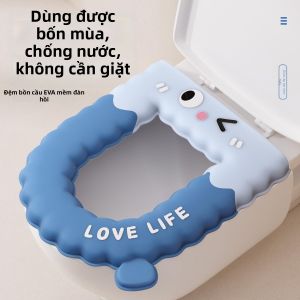 Bệ Nệm Toilet Dán Mùa Đóng Thủy Tính