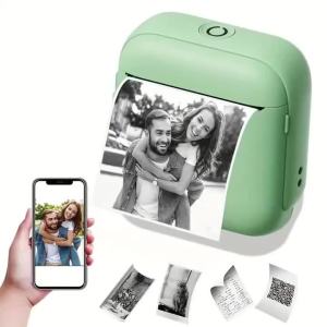 Máy In Nhiệt Di Động 58MM Máy In Ảnh Bỏ Túi Không Dây Bluetooth Dành Cho Văn Phòng Tại Nhà Tạp Chí Bản Ghi Nhớ Ghi Chú In Bằng Marklife