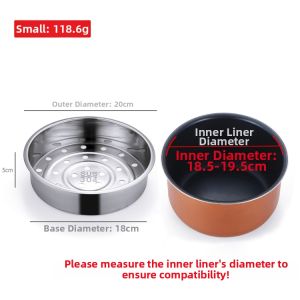 Thickened 316L Stainless Steel Electric Rice Cooker Steamer Pot 304 Steel Universal Steaming Tray Home Use Water Separation Steaming Bag