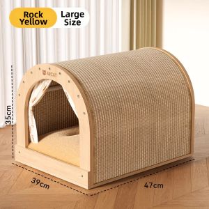 hipidog | Large Sisal & Wood Cat Scratcher Bed