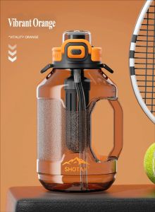 Cốc Có Ống Hút SHOTAY TRITAN 2000ML Có Tay Cầm Dung Tích Lớn Không Chứa BPA Không Mùi Bình Nước Thể Thao Chịu Nhiệt Độ Cao Di Động Cho Các Hoạt Động Ngoài Trời