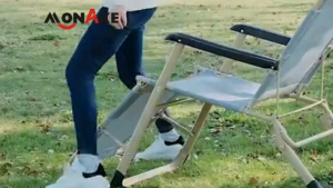 MONAKE German Kursi Malas Tempat tidur lipat Lipat Piknik Kursi Garden Chair Santai Kasur Multifungsi Tidak memerlukan instalasi Kursi Malas