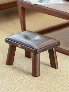 NALANDUOHAO | Comfortable Wooden Soft Cushion Stool