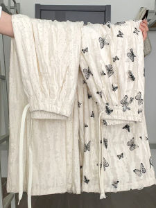 LANMENGYA | White Butterfly Hole Ripped High Waist Slim Fit Summer Yamamoto Pants