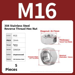 BAIRUITE | Stainless Steel Nuts Hex Cap Screws M2-M36