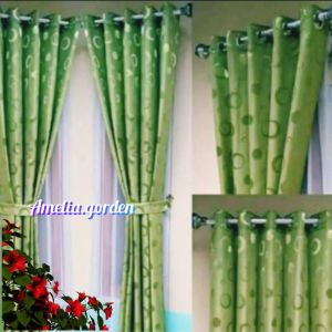 Gorden Jendela Minimalis Polos Murah Tirai Pintu Kamar Ruang Tamu Bahan Halus Siap Pakai Terlaris