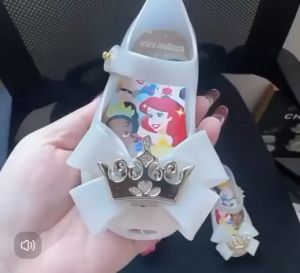 MINI MELISSA ULTRAGIRL II+ DISNEY PRINCESS BB (UKURAN 22/23 - 30) SEPATU FLAT ANAK CEWEK