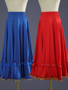 High Waist Elastic Waist Dance Skirt Womens Square Dancing Costume New Style Full Body Skirt Long Skirt Fitness Yoga Sportswear