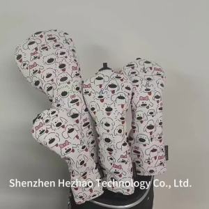 Golf Club Head Cover Golf Wood Headcover Golf Wood Cover For Driver Fairway Hybrid Waterproof Protector Set PU Leather Durable