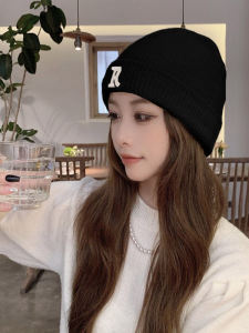 หมวกถักนิตติ้งผ้าฝ้ายโพลีเอสเตอร์ฤดูใบไม้ร่วงฤดูหนาวสำหรับผู้หญิง ทรงคลาสสิก ทรงกลม หมวกแฟชั่น หมวกกันลม หมวกบังแดด หมวกเด็ก