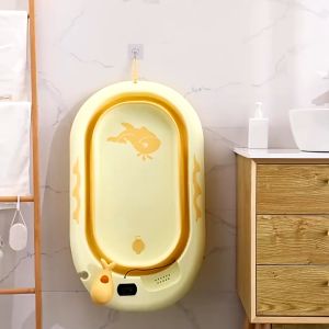 Baby Bath tub &Bath mat Kids Folding Large Size Bathtub 0-6 Years Newborn Products Baby Bath tub set