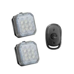 2x Wireless Remote Control Strobe Light - Rechargeable Waterproof Warning Light for Drones Airplanes Motorcycles