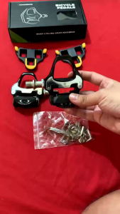 Pedals xe đạp có khóa sài cho can look và can spd chính hãng rockbros bàn đạp xe đạp