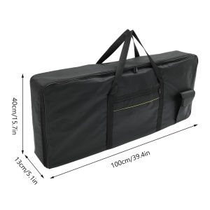61 Phím Đàn Piano Di Động Túi Bảo Quản Vải Oxford Chống Thấm Nước Chống Bụi Bảo Vệ Có Túi Bên Hông Cho Bàn Phím Nhạc Cụ
