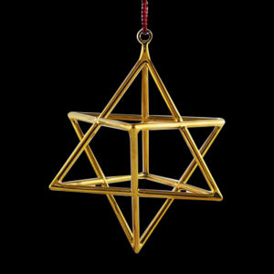 Professional Merkaba Crystal Singing Instrument - 99.9% High Purity Quartz Energy Chime Multi-Color & Rainbow Chakra Options for Sound Healing Yoga & Meditation