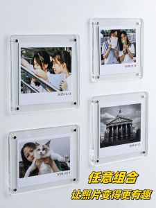 Acrylic Protective Case for Instant Photo Paper Storage Three-Inch Card Holder Display Board Four-Five-Six Inches Small Picture Frame