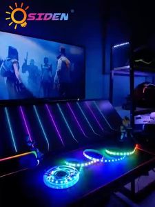 OSIDEN lampu hias sinkronisasi musik led strip 5/10/15/20M hiasan kamar aesthetic ARGB lampu warna warni 5V/USB led strip lamp