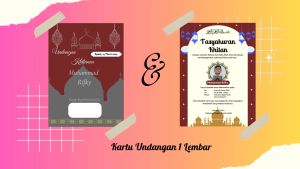 Kartu/Surat Undangan Khitan/Ngunduh Mantu/Nikah FREE (DesaignFotoDenahBarcodePlastik OPP)