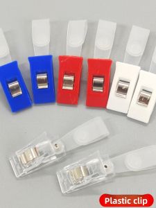Plastic Clip Document Holder Plastic Metal Clip Name Tag Card Clip Work ID Badge Holder Nurse Tag Clip Price Label Cover
