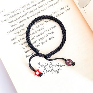 Gelang Couple Spiderman Tali Anyam // Gelang Spiderman Couple Model Anyam