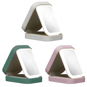 【New Arrival】 Cosmetics Storage Box 3 Color Dimmable LED Portable Cosmetic Bag Adjustable Brightness Cosmetic Case Organizer Organizer