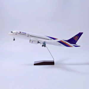 43cm Thai Airways B787 Large Scale Diecast Resin Airplane Model Kit with Stand Wheel for Aviation Enthusiast Gift or plane Toys