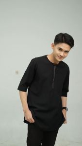 Koko Kurta Pria Dewasa| baju Koko Polos | Berbahan katun Oxfort Lengan 3/4 All Variant