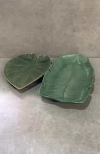 Muraditohome Botanical Leaf Ceramic Serving Plates