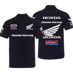Honda | Honda Mens and Womens POLO Shirts Summer CBR Non-Double Gold Wing T-Shirt Racing Motorcycle Short Sleeve Spring and Autumn Top