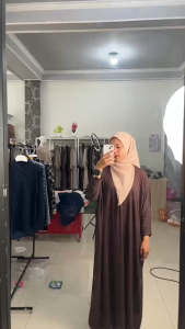 Kaftan Polos Premium Gamis By Bundaratu